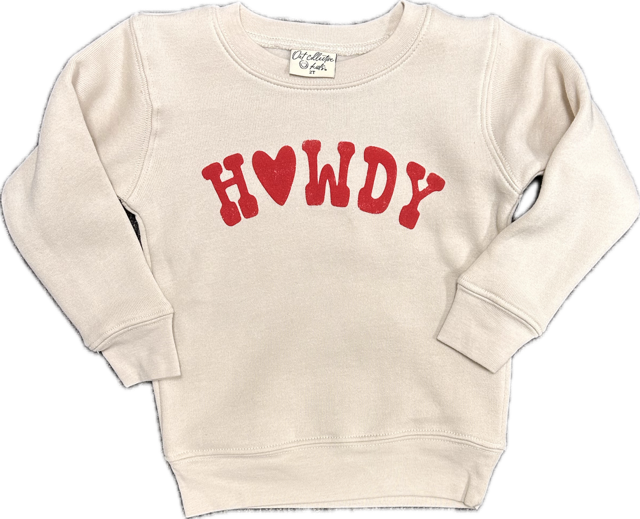 Howdy Toddler Sweatshirt - Dust