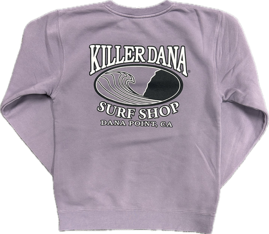 Wave Logo Crew Neck Plum