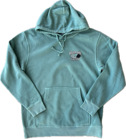 Wave Logo Pullover Hoodie Mint