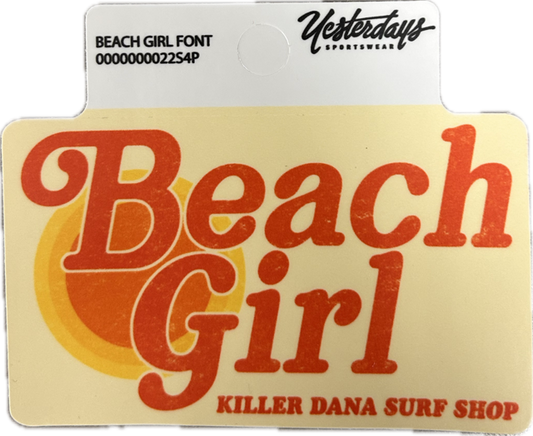 KD Beach Girl Sticker