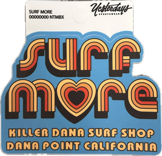 KD Surf More Sticker