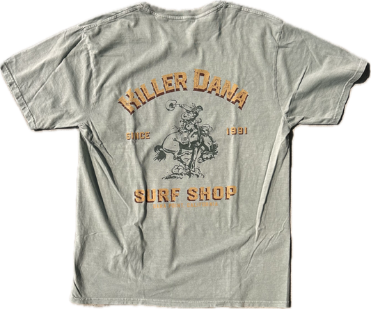 Rodeo Poster Cowboy SS Tee - Pale Jade