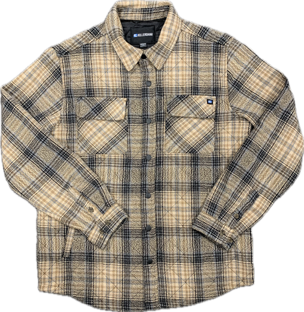 Killer Dana Sandspit Flannel Jacket - Khaki