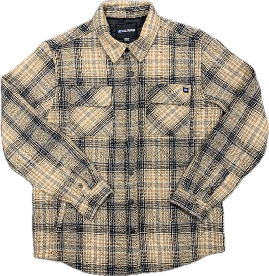 Killer Dana Sandspit Flannel Jacket - Khaki