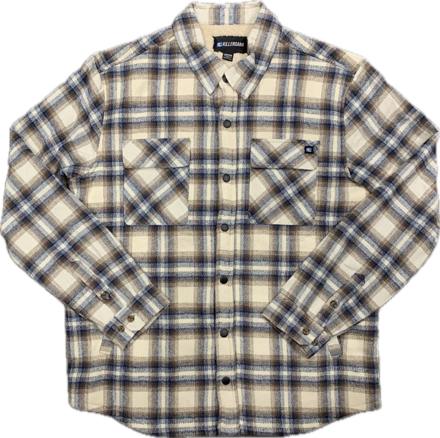 Killer Dana Bluebird Flannel Jacket - Off White