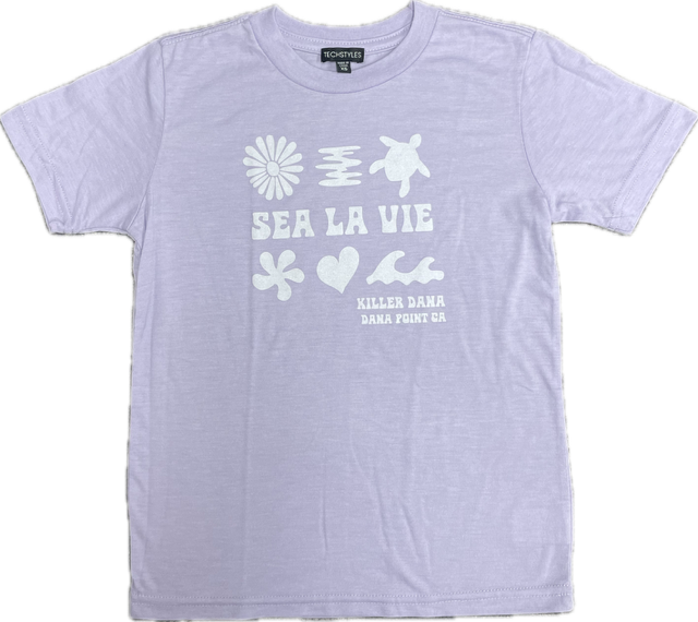 Sea La Vie SS Tee Youth - Lavender