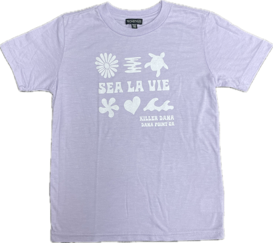 Sea La Vie SS Tee Youth - Lavender