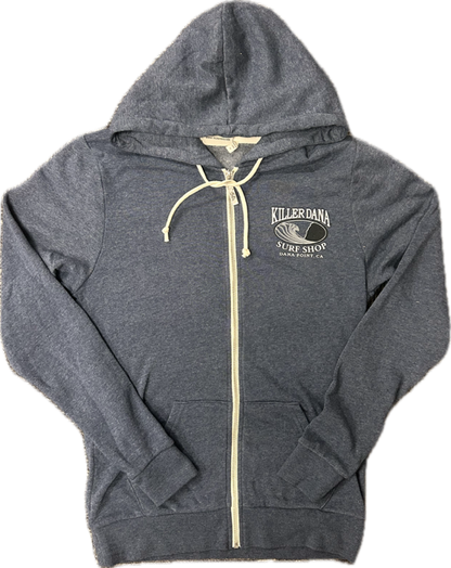 Wave Logo Zip Hoody Denim