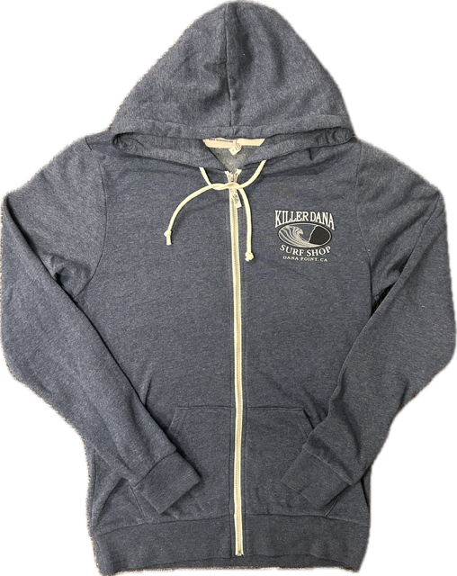 Wave Logo Zip Hoody Denim