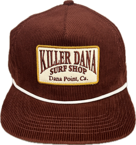 Corduroy Patch Rope Hat - Clay