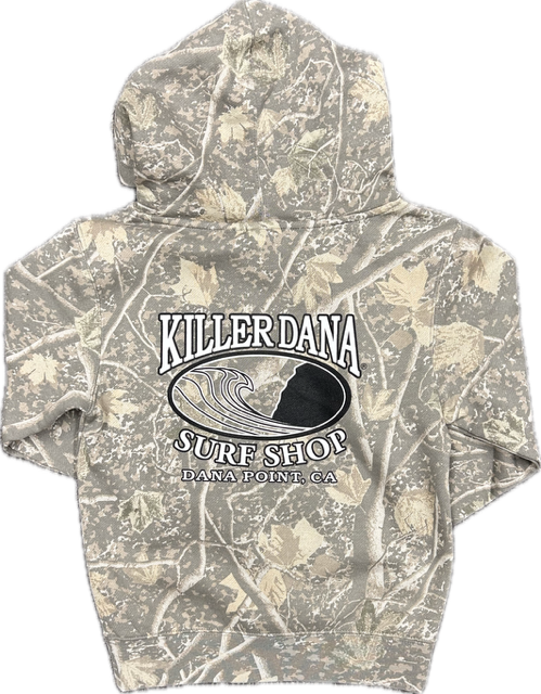 Youth Wave Logo Fleece Hoodie -Deadwood