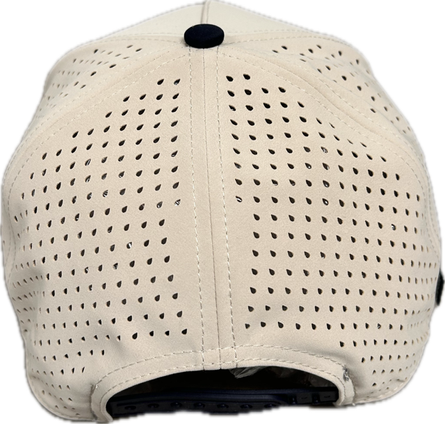 Cut Embroidered Hat - Sand/Navy