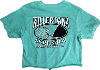 Wave Logo Cropped SS Tee - Seafoam