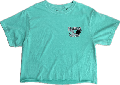Wave Logo Cropped SS Tee - Seafoam
