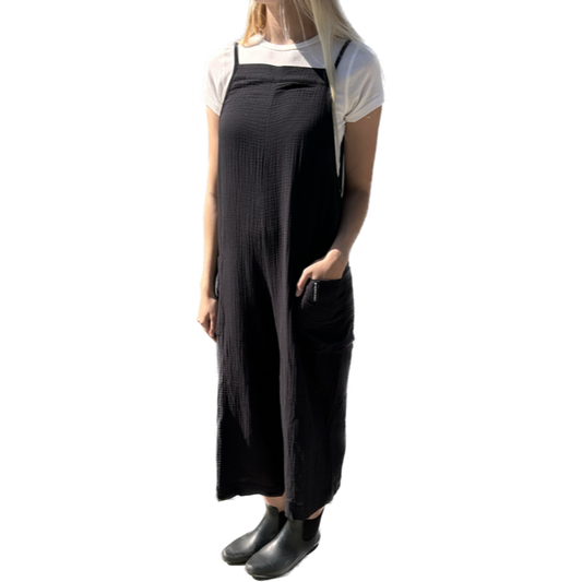 Killer Dana Gauze Jumpsuit Black