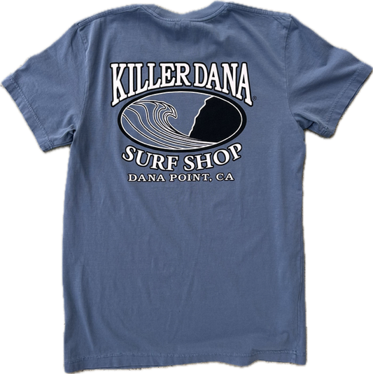 Wave Logo SS Tee Slate Blue