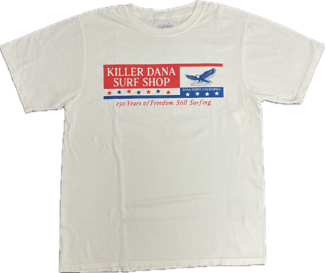 Airmail Eagle Surfboard SS Tee - Ivory