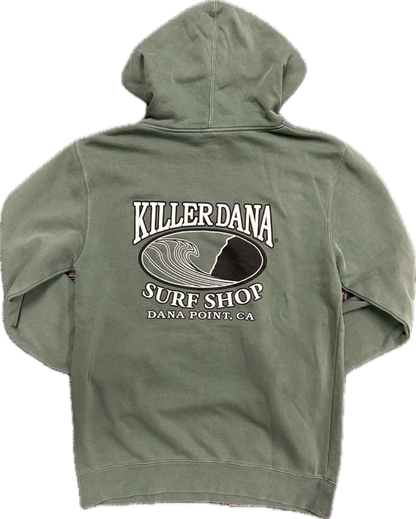 Wave Logo Pullover Hoodie Green