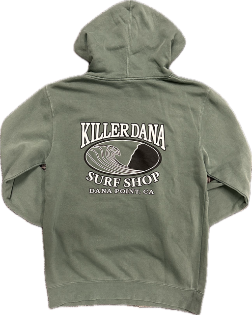 Wave Logo Pullover Hoodie Green