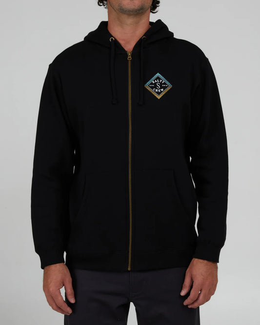 SALE!!! NOW $36.99 Salty Crew Faded Zip Fleece Hood - Black