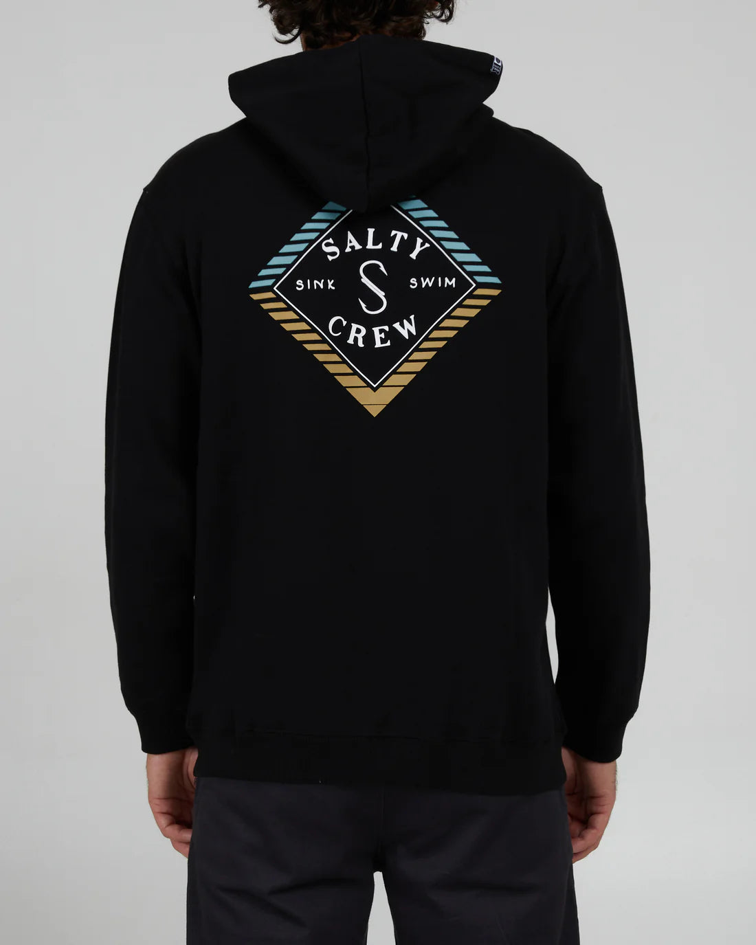 SALE!!! NOW $36.99 Salty Crew Faded Zip Fleece Hood - Black