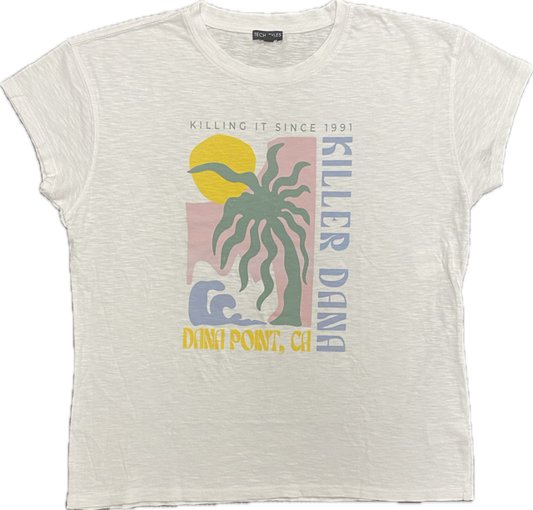 KD Grainy Tee-White