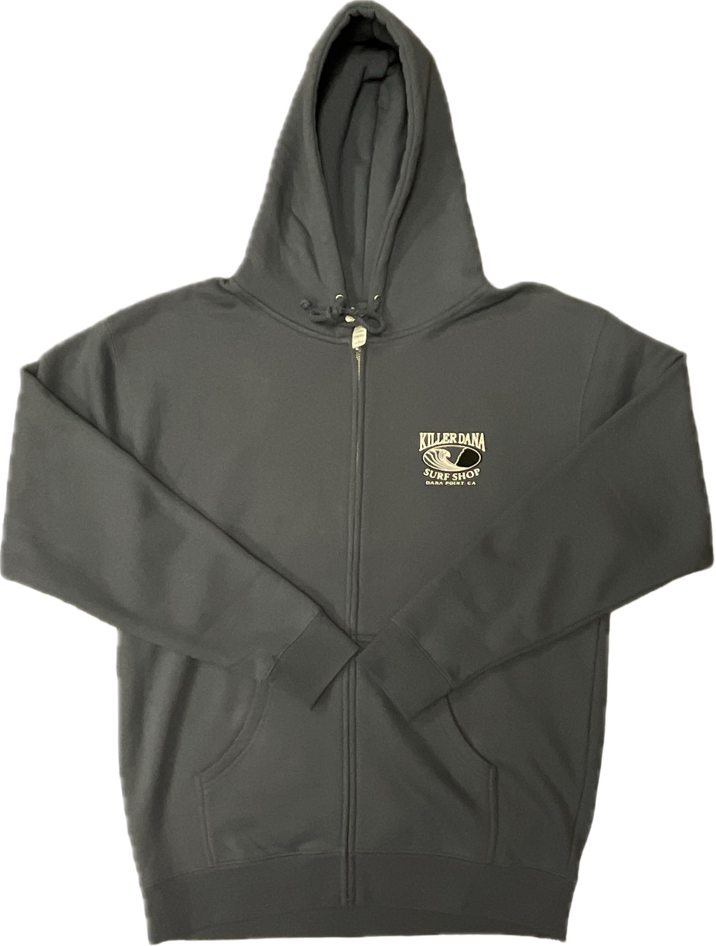KD Wave Logo Zip Hoodie - Slate Blue