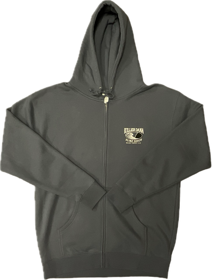 KD Wave Logo Zip Hoodie - Slate Blue