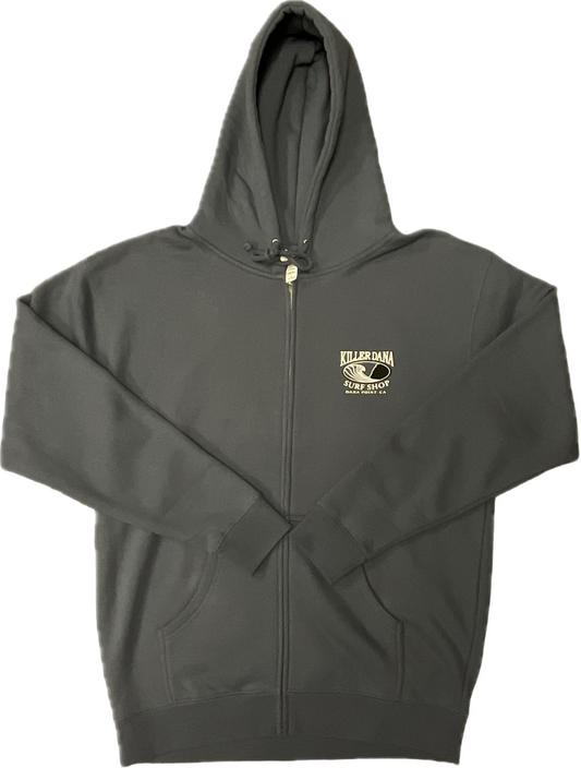 KD Wave Logo Zip Hoodie - Slate Blue