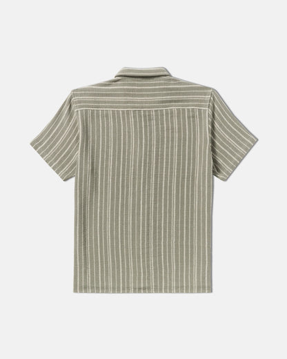 RVCA Vacancy Stripe SS Knit - Olive