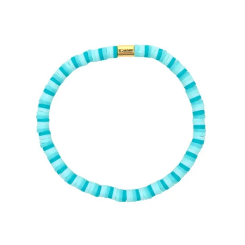 Pura Vida Seascape Vinyl Disc Stretch Bracelet