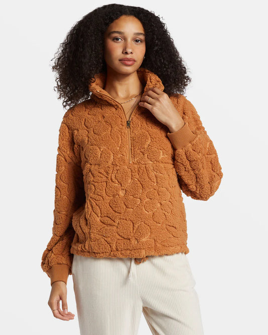 SALE!!! NOW $39.99 Billabong Time Off 1/2 Zip Fleece - Sandalwood