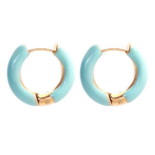 Salty Cali Ella Hoops Aqua